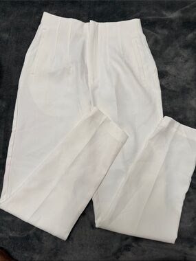 Streetwear Society Women's White Cropped Tapered Pants